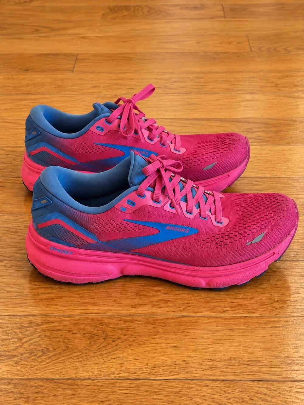 Brooks Ghost 15 Women’s Size 9.5 Pink Blue Running Shoes